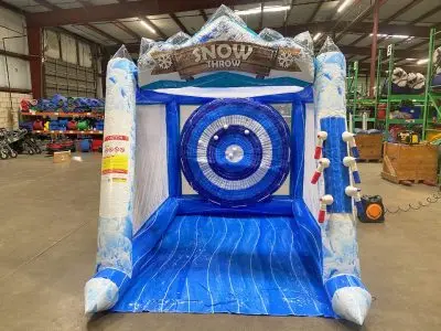 Commercial Single  Snow Throw Inflatable  Axe Throwing Games for Sale