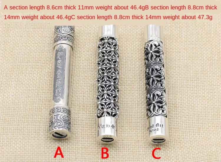 Креативная Зажигалка Taiyin High stop pure silver cross flower перезаряжаемая пиротехническая