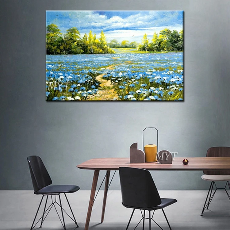 
Spring Landscape Beautiful Abstract Oil Painting Art Modern Home Wall Decor Paintings 