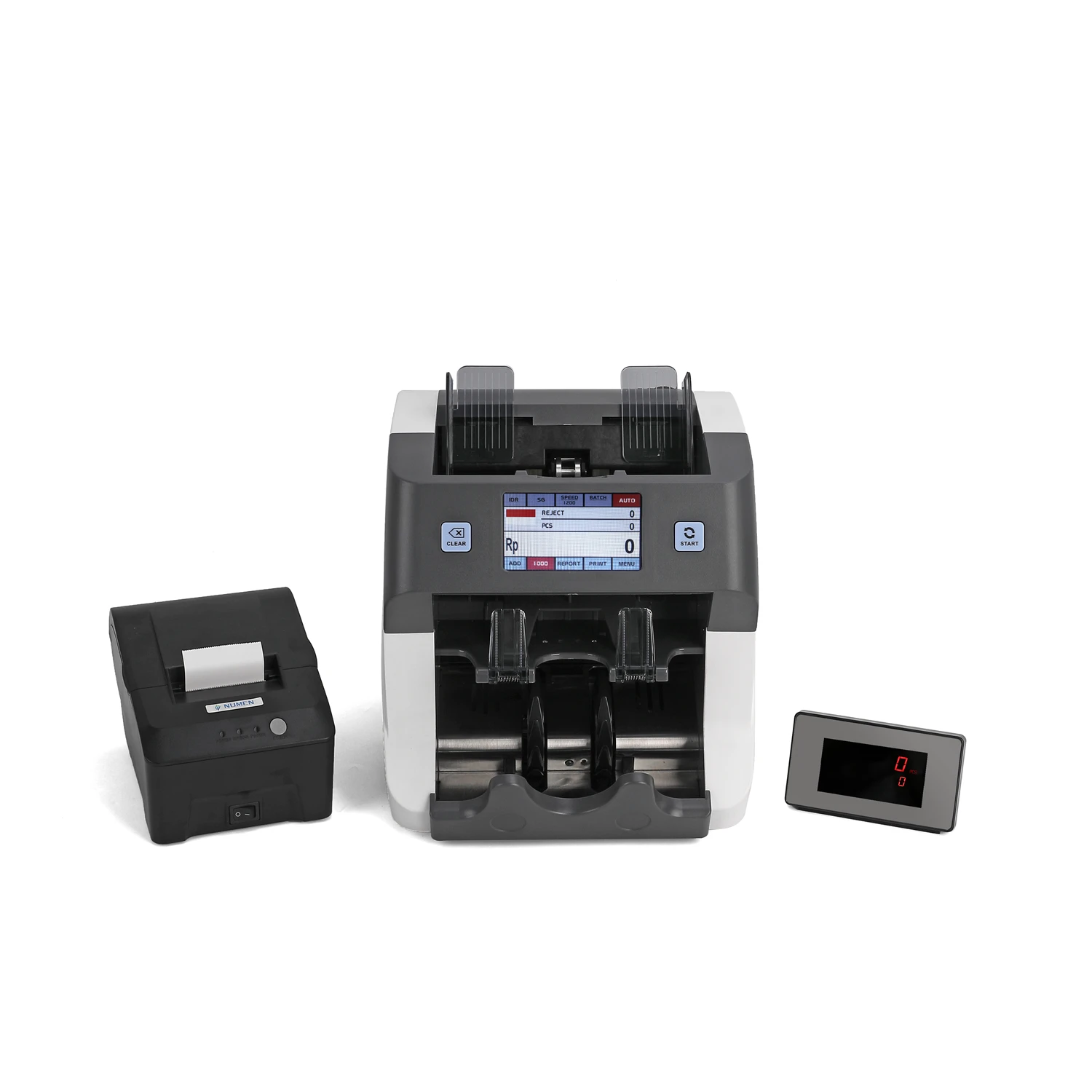 Portable Top Loading Bank Note Professional Two Pocket  Bill Sorter Machine Money Counter and Cash Currency Sorter Machine