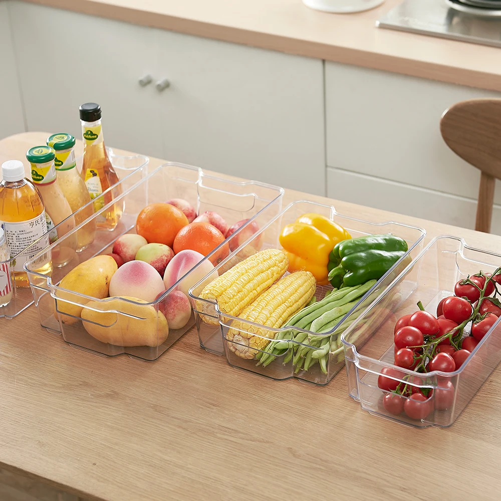 
Small clear plastic food storage kitchen organizer 