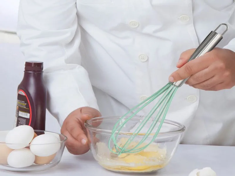10 Inch Stainless Steel Silicone Wire Egg Beater Egg Mixer Whisk for Baking