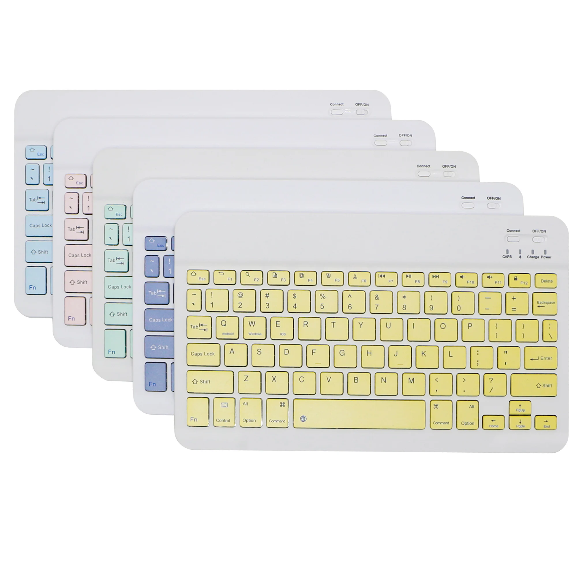 10.1 Inch Portable Mini Wireless Bluetooth Keyboard For Tablet Pc Laptop IPad IOS Android Phone Russian Spanish Arabic