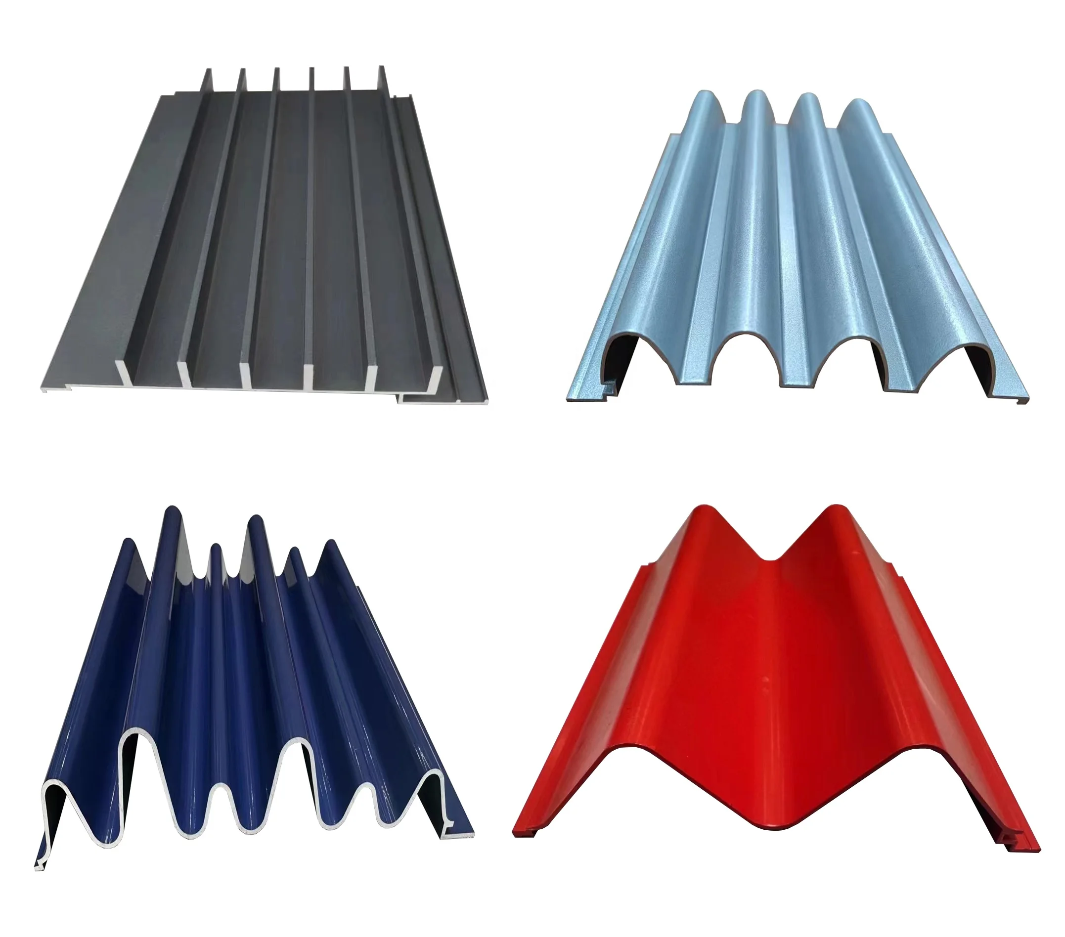 Aluminum Wall Cladding and Handrail Powder Coating Extrusions Profiles for Balcony and Deck Wall Panel Applications