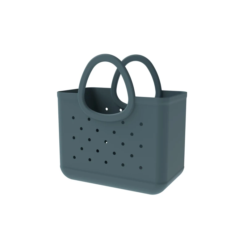 2021 wholesale women summer portable custom size  logo large silicone swimming  beach pool bag  tote with handle holes