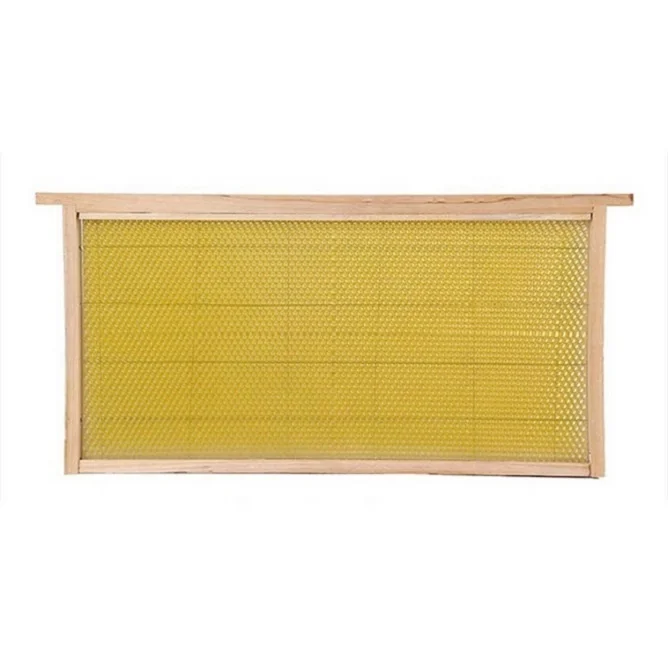 
2021 New Product Beeswax Nest Base Frame Beeswax and Wood Practical Professional Beehive Frame for Bee 