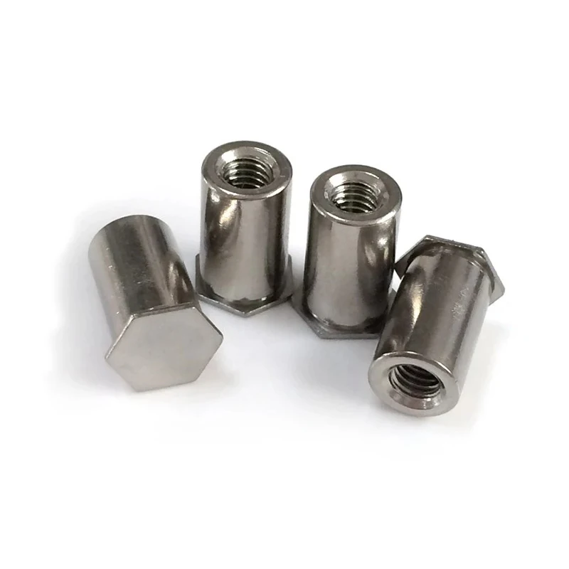 Flat head hexagon sleeve nut