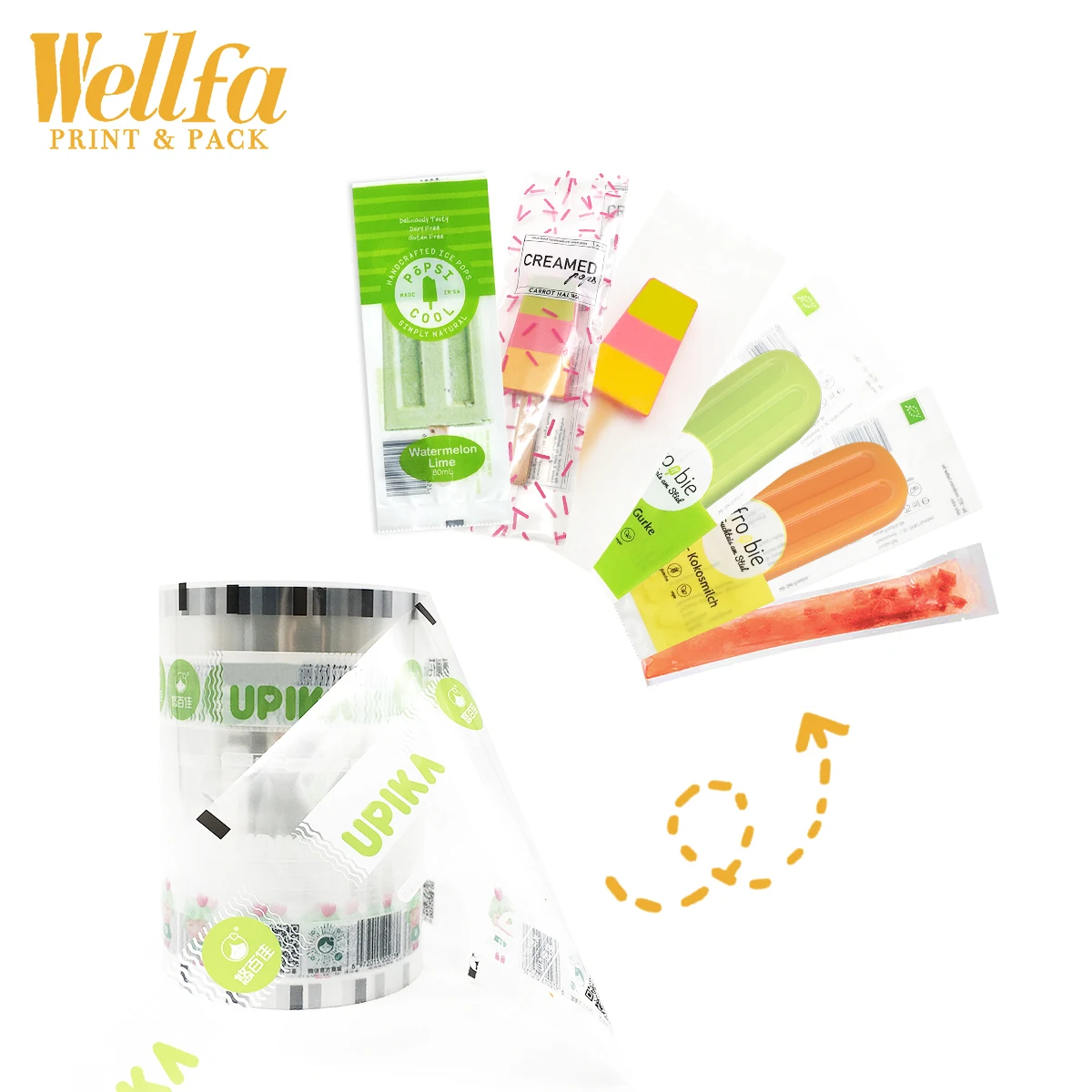 Фабричная фольга для шоколадного мороженого