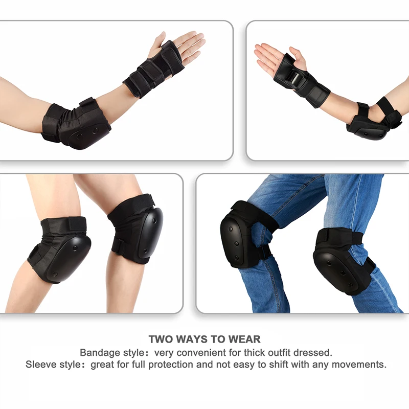 
Kids Knee/Elbow Pads Wrist Guard For Roller Skate Football Basketball Snow Skiing Sports Protective Gear Sports Safety Protector 