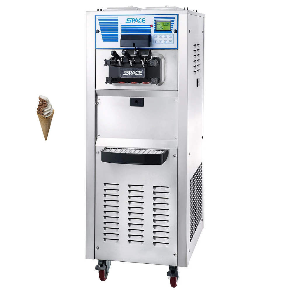 ETL CE multifunction soft ice cream vending machine/yogurt softy ice cream maker/soft ice cream machine 3 flavors