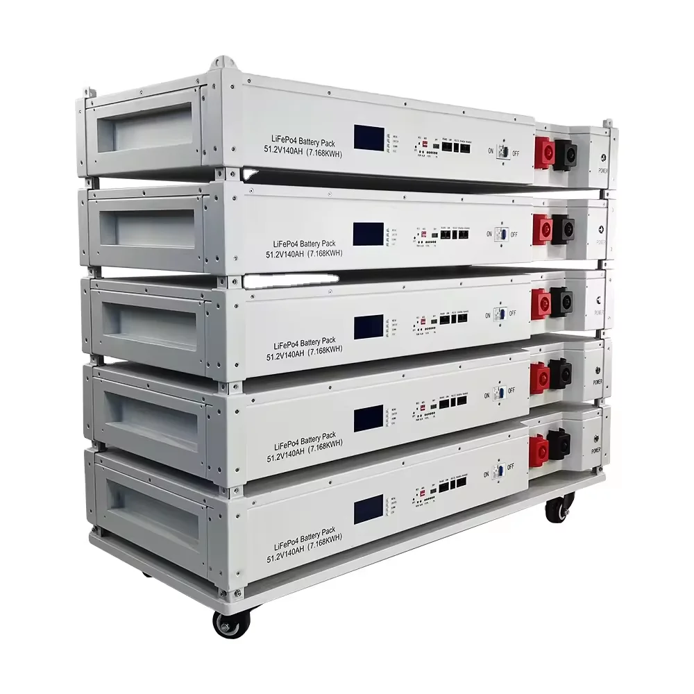 Hybrid Grid Connection 51.2V 140Ah Lithium Ion Battery Lifepo4 PV/Home Energy Storage System AC Solar Systems-Ukraine Poland