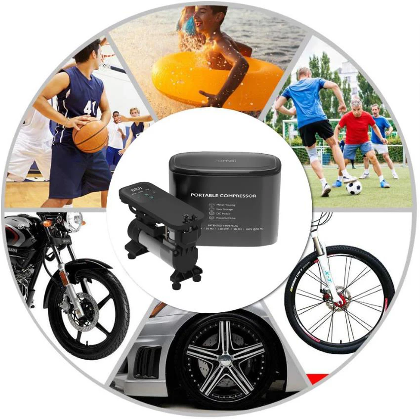 Горячий 70mai воздушный компрессор 12V 600A умный сенсорный монитор давления в шинах автомобильный воздушный насос мини шинный насос