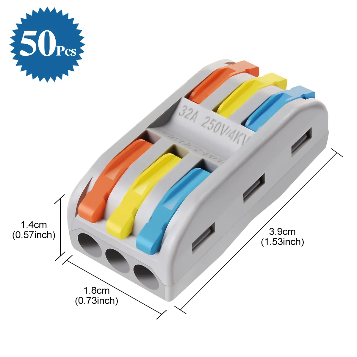PCT-2-2 Series Nylon material Efficient Wire Management Push In Quick Connect Wire Terminals Pin Crimp Connectors