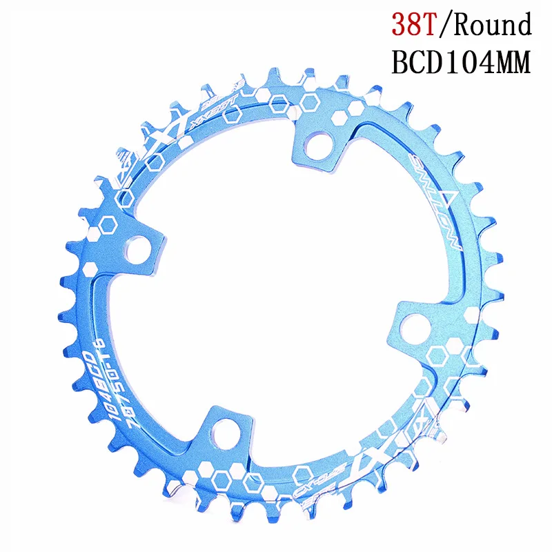 Велосипедные аксессуары 104BCD 32T/34T/36T/38T велосипедный Кривошип MTB комплект зубчатый диск велосипедная цепь Кольцо