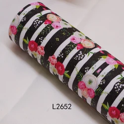 Faux Leather Fabric Synthetic Leather Product Faux Leather rolls Printed Vinyl for Hair Bow and Bags