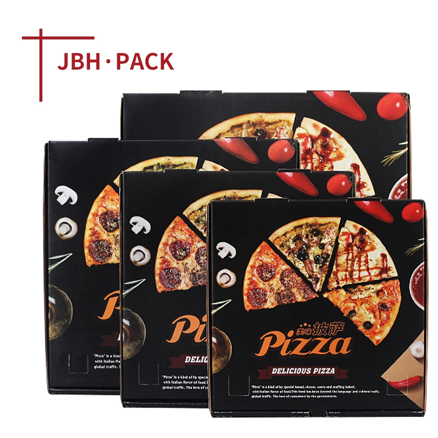 Customization Cheap Cuboid Color Printed As Design Paper Pizza Box