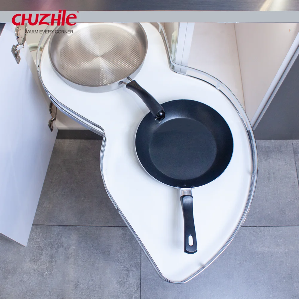 Simple Magic Corner for Kitchen Accessories Cabinets Sliding Pull-Out Soft Closing for Convenient Storage Seasoning Use