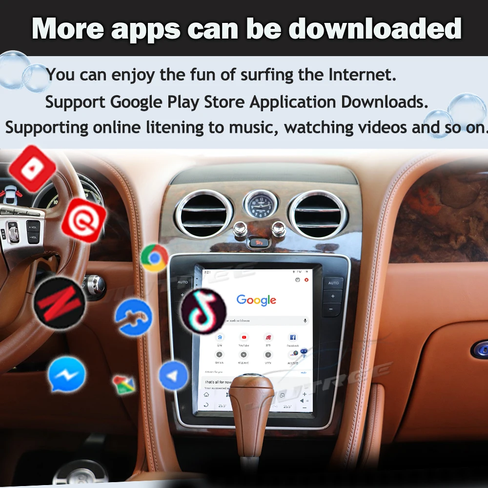 Android 13 автомобильный радиоэкран для Bentley Flying Spur Continental GT 2012 -2019 GPS навигационный регистратор мультимедийный блок