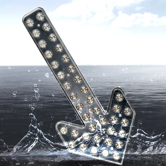 12V 24V LED Flashing Traffic Turn Signal Arrow Warning Light Construction Tow Truck Directional Arrow Made PC Road Safety