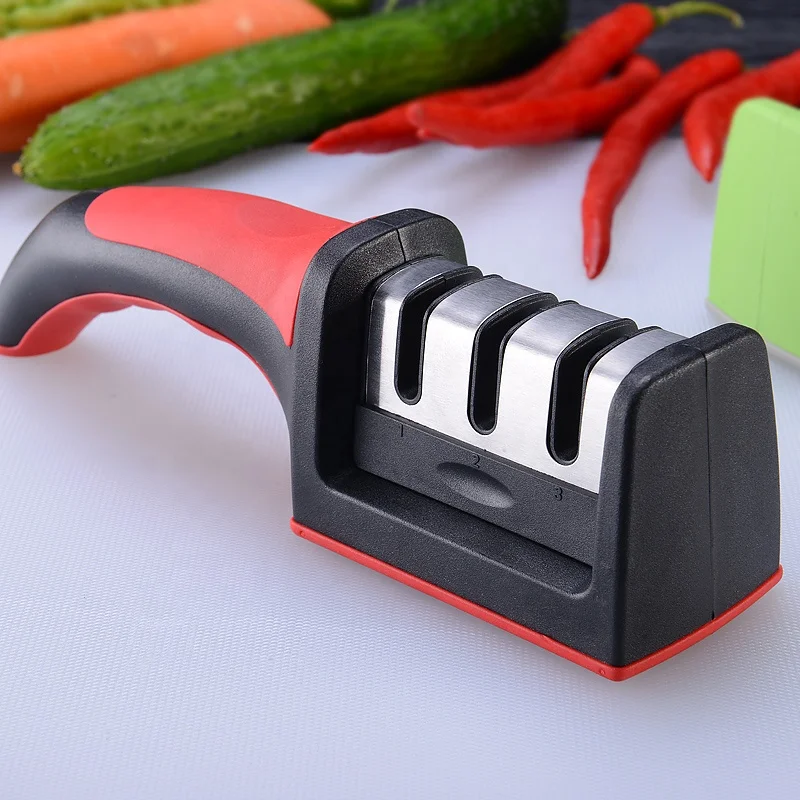 Hot Sale Household Stainless Steel Knife Sharpener Kitchen Tungsten Blade Butcher Knife Sharpener