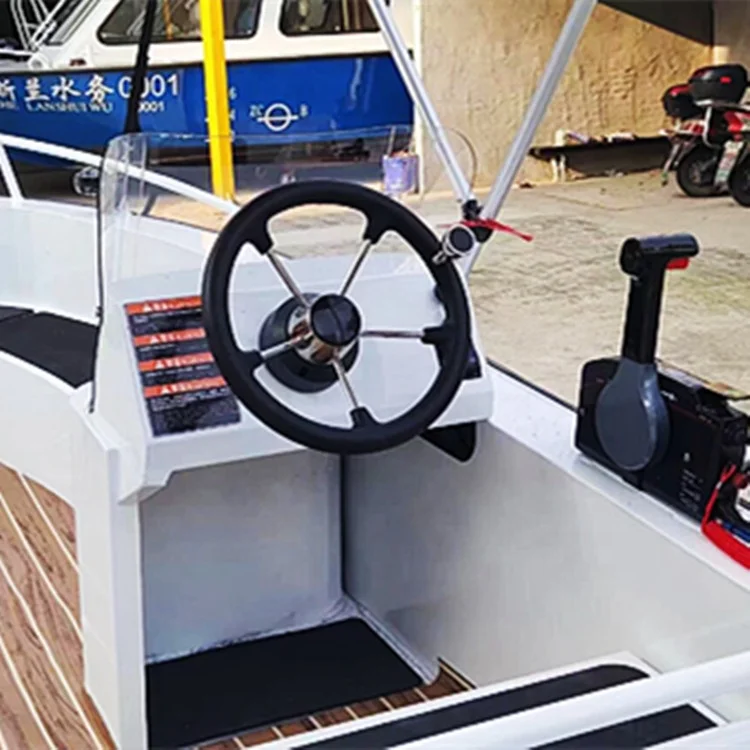 Direct Price High Quality Small Aluminium Pleasure Boat Outboard Speed Boat for Sale