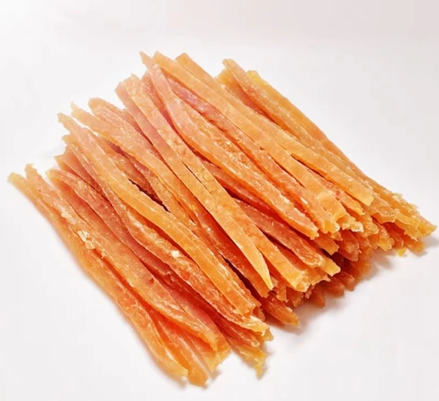 Factory Manufacture Organic Chicken Jerky Pet Treats Various Snack Strips with High Protein Nutrition Beef Taste Food Safe