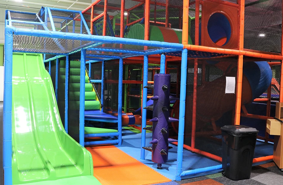 12k square meters commercial trampoline park with ninja course climbing wall foam pit dodgeball and soft indoor playground