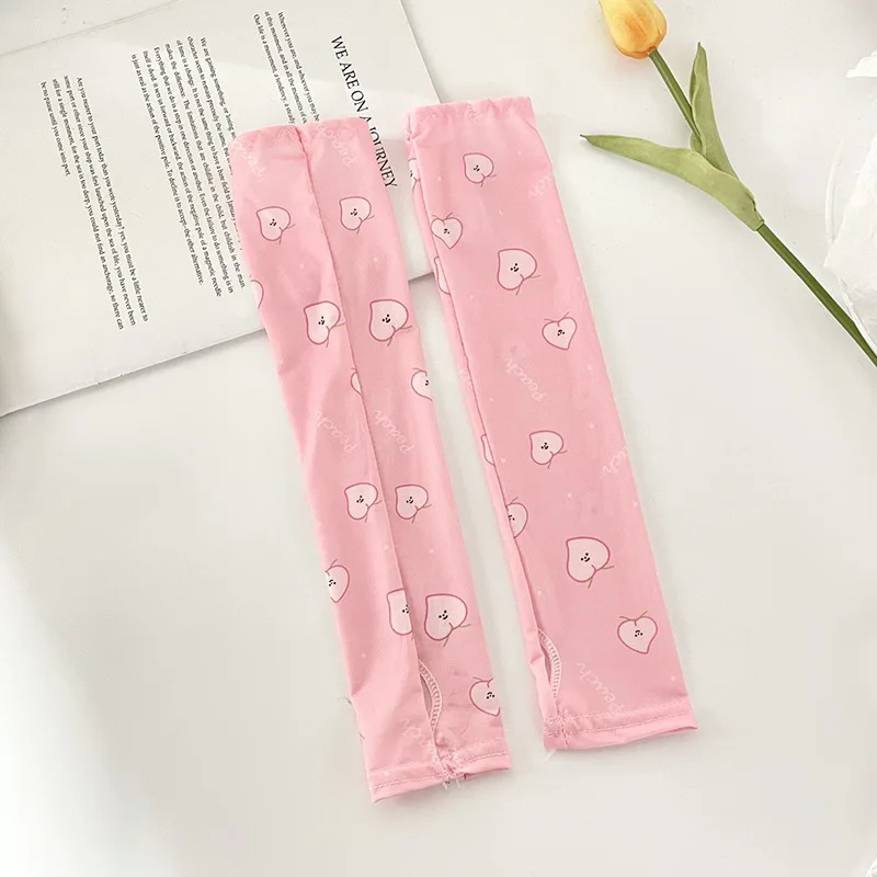 Ice sleeve summer Korean style thin breathable Ice Silk UV protection arm guard oversleeve baby sun protection sleeves