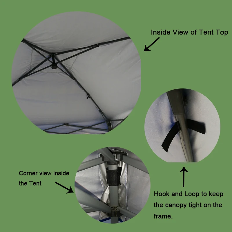 
High Quality 10x10 One Push Pop Up Marquee Canopy Tent Outdoor Folding 