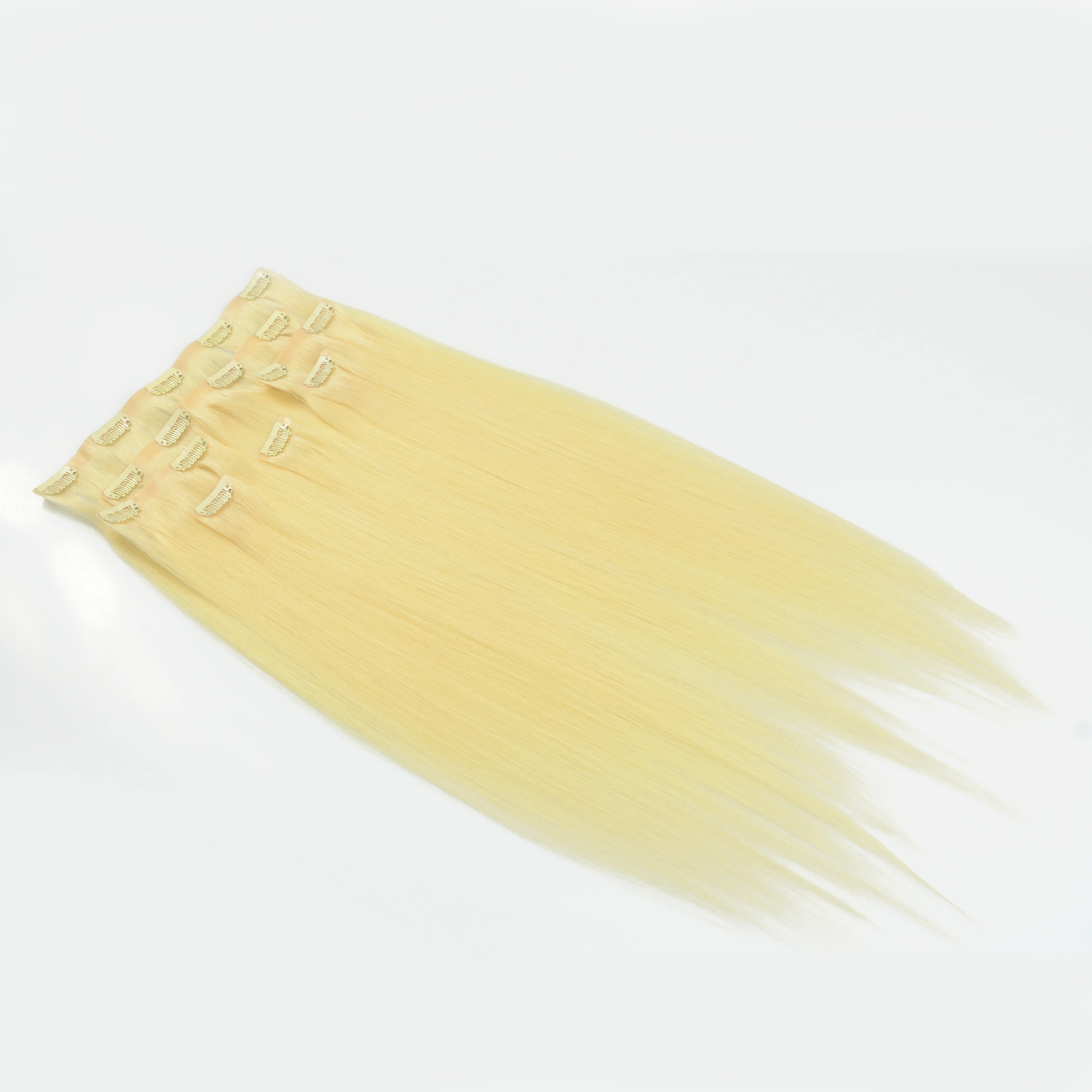 100% natural raw Vietnamese seamless clip in hair extensions