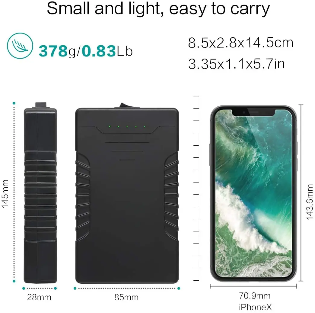 TalentCell 18650 12V 6000mAh 5V 12000mAh DC Output Lithium Ion Battery Price For LED Strip