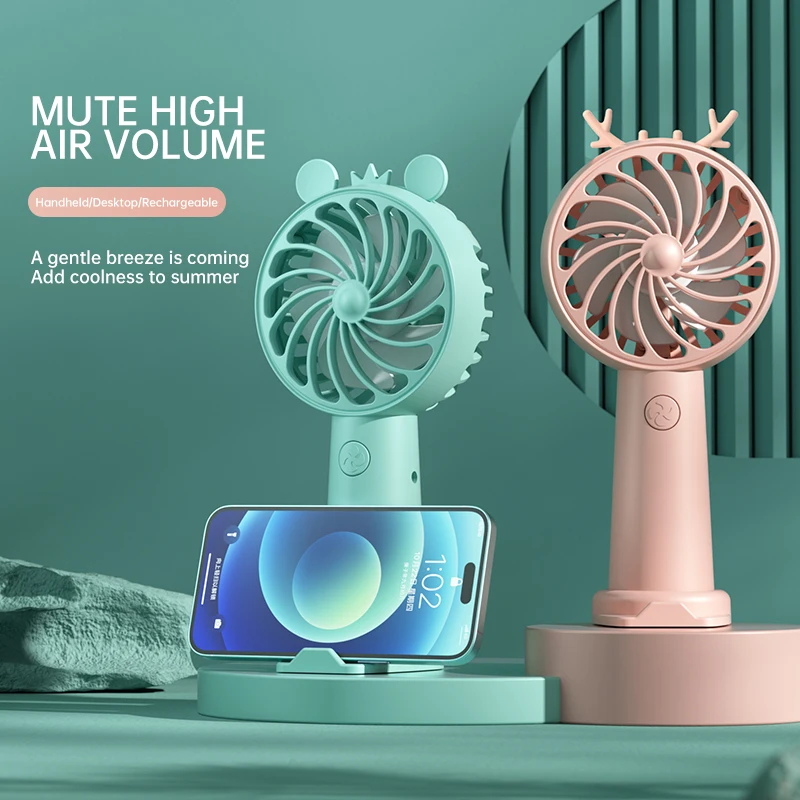 Top Selling Products 2024 Portable Fan Noise Reducing Mute Table Rechargeable Standing Fan Portable Hand Fan