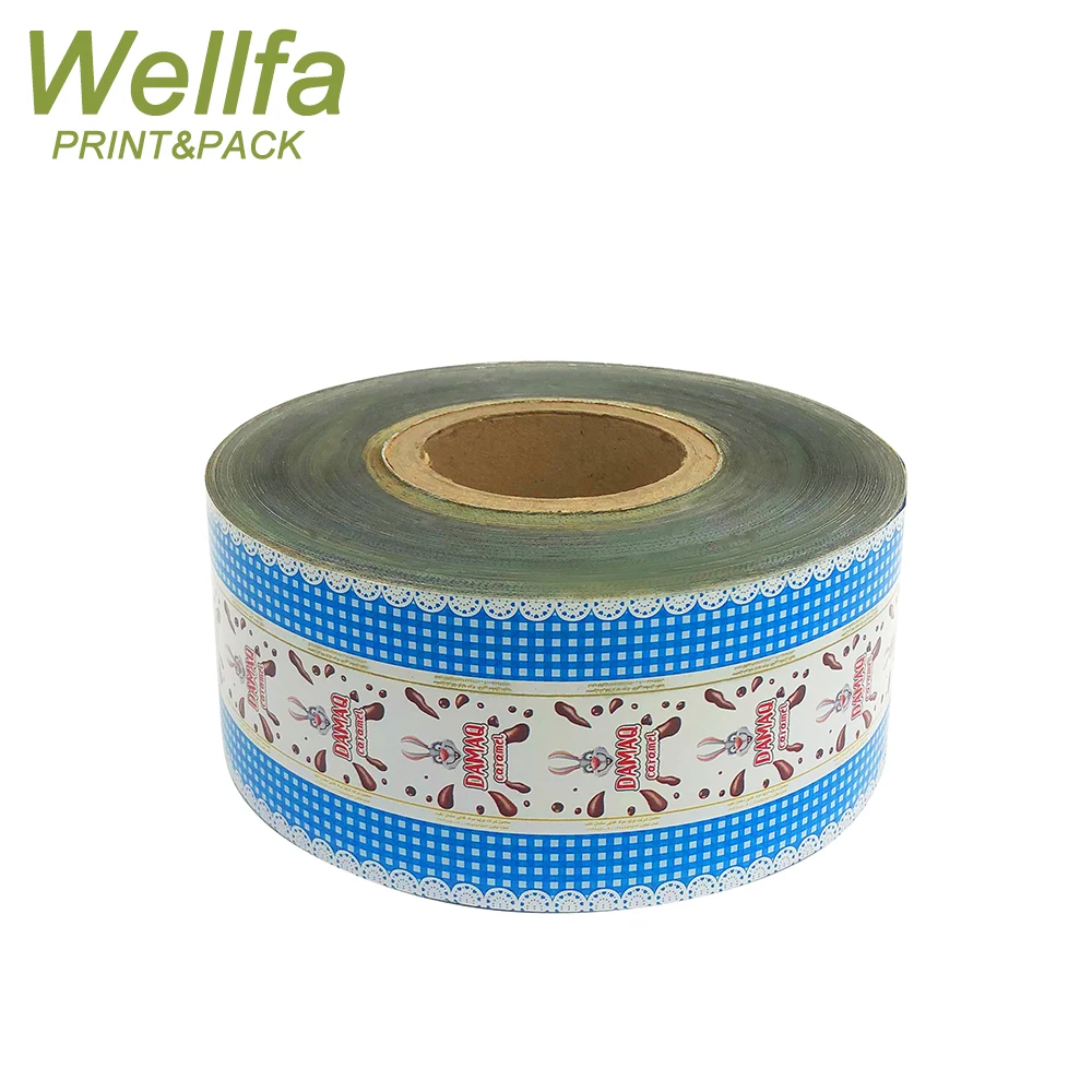 Custom Printed Soft Moisture Proof Plastic PET Candy Chocolate Wrapper Rolls Toffee Candy Twist Packaging Film