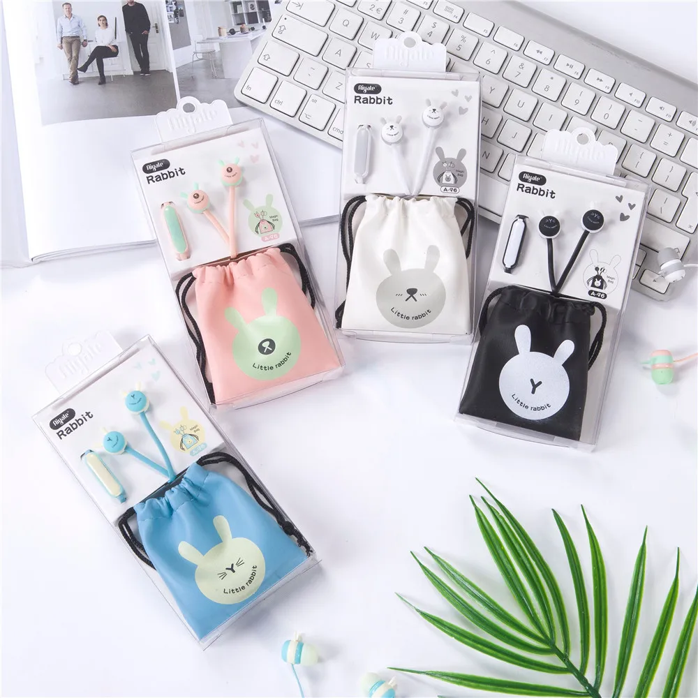 Cute colorful 3.5mm wired earphone with in ear style stereo sound for gifts