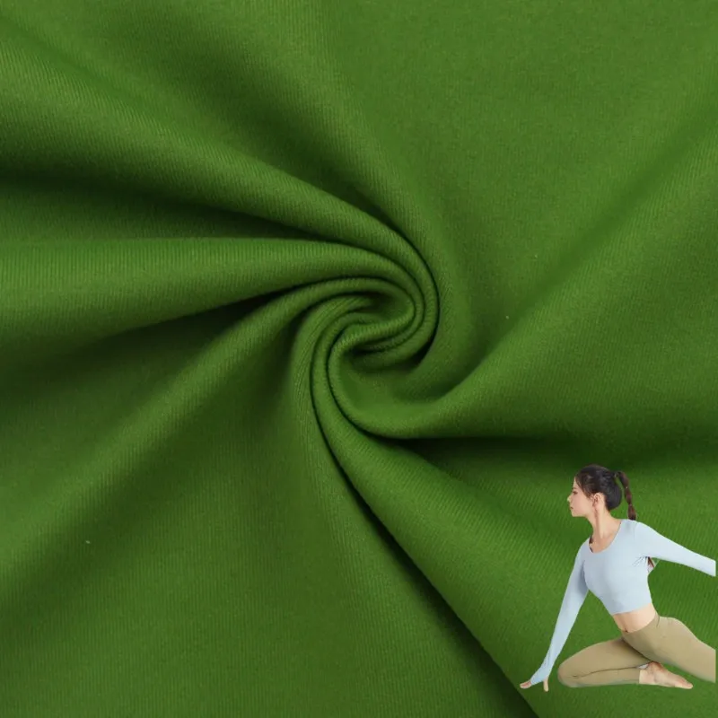 Fashion 300 gsm 84% Nylon 16%Spandex interlock fabric with spandex