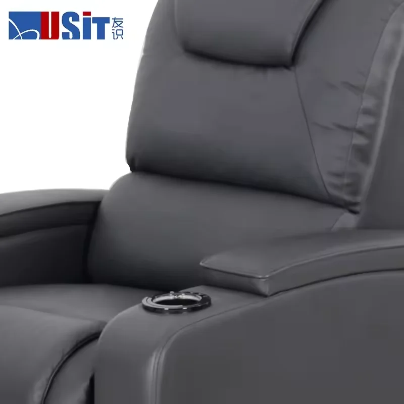 Luxury Modern Living Room Multifunctional Smart Electric Recliner Single Leather Recliner Sofa
