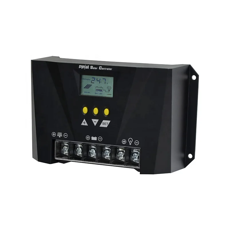 Juri price solar charge controller 12V 24V 30A Manual PWM Solar Charge Controller