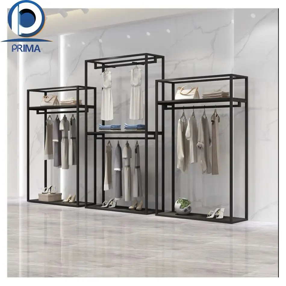 Prima Industrial Clothing Store Display Hangers  Display Showcase For Clothing Store  Mens Modern Display Units