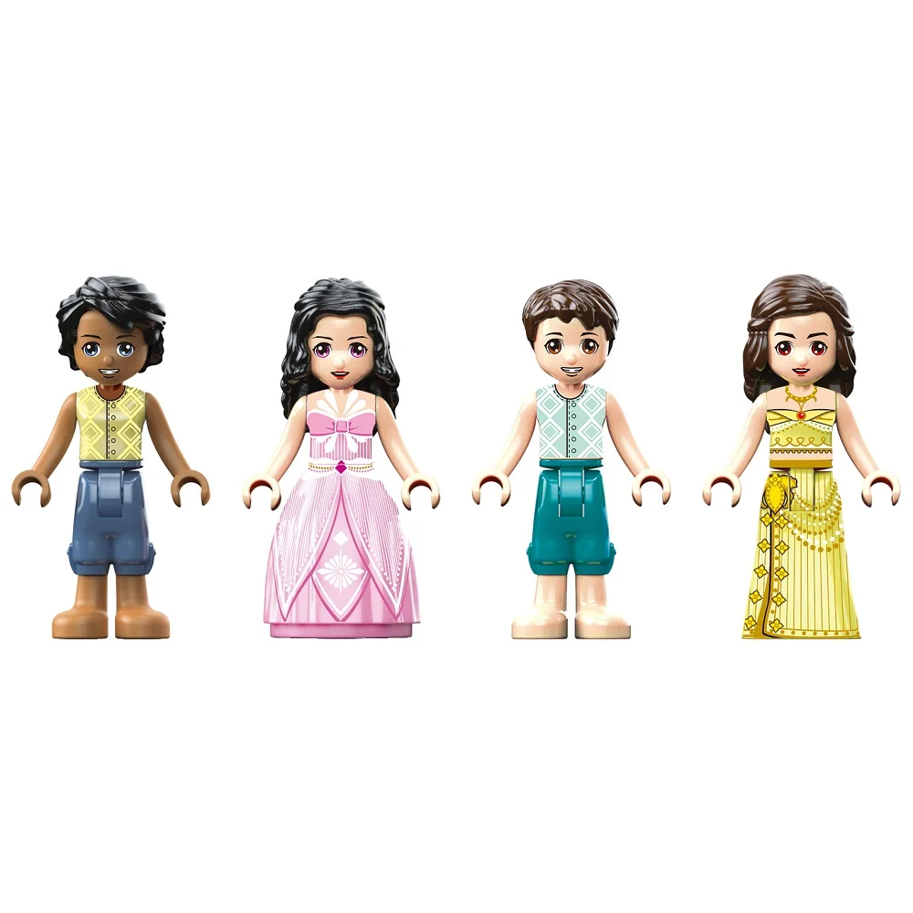 HW TOYS QL2002 1199PCS Girls Princess Castle House Construct Block Assembly Building Blocks Set