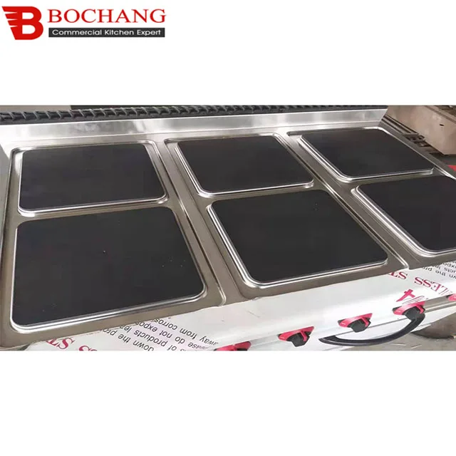 Hot Sale Stainless Steel Restaurant Cooker Commercial Electric Range With 6-Hot Plate with multi-function oven