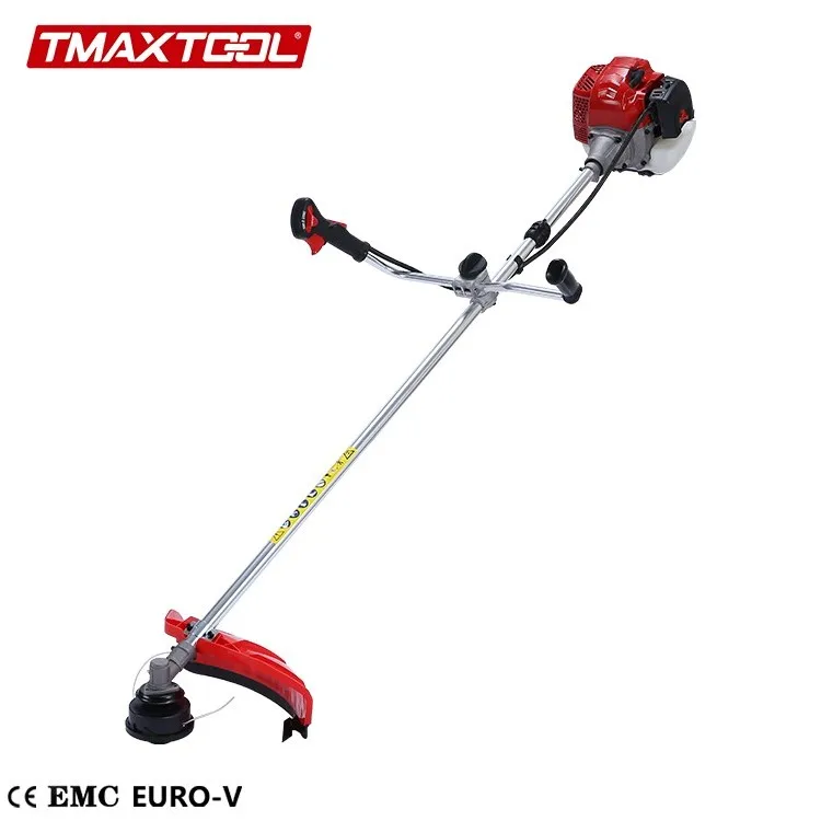 Long reach petrol strimmer/brushcutter with blade