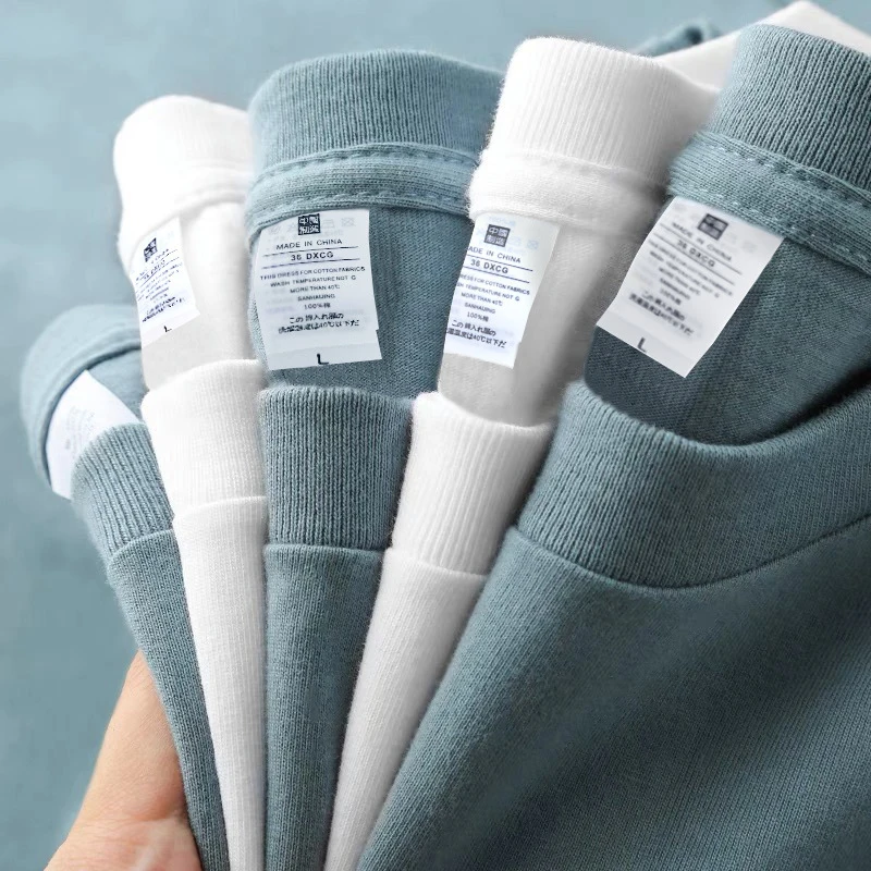 Blank 100% Cotton O-Neck T shirt Customize Print LOGO TShirt Wholesale  Cotton T-shirt