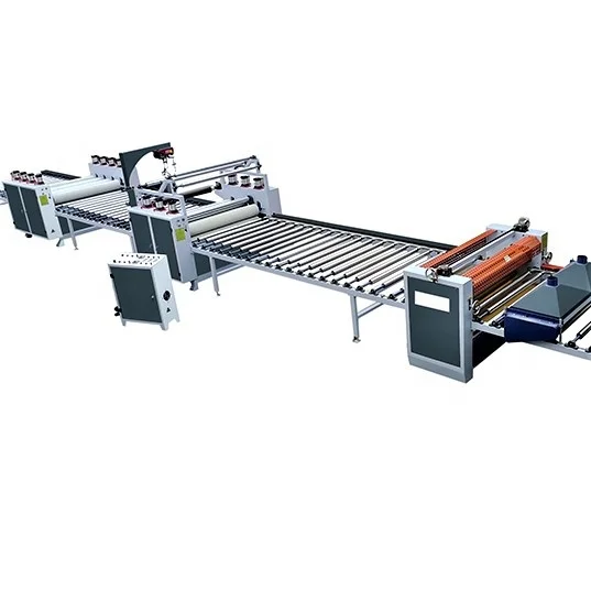 hot melt glue roller press machine mdf laminate line uv coating line