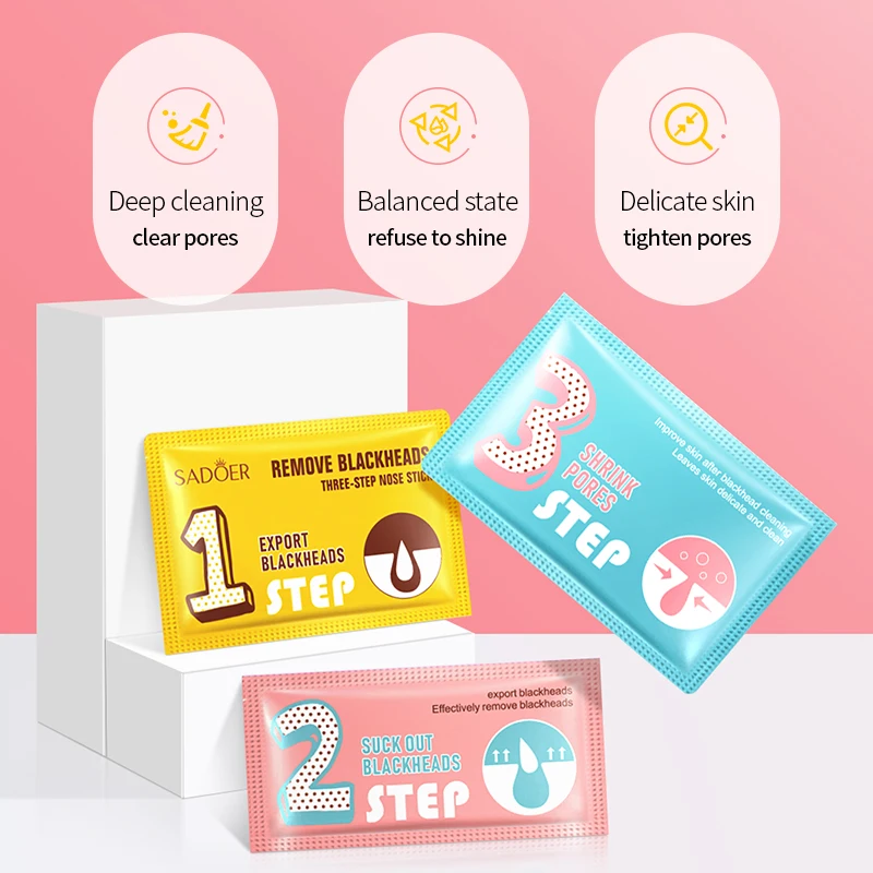 OEM SADOER Natural Remove black heads nose mask patch deep cleansing shrink pore Oil control Nasal membrane