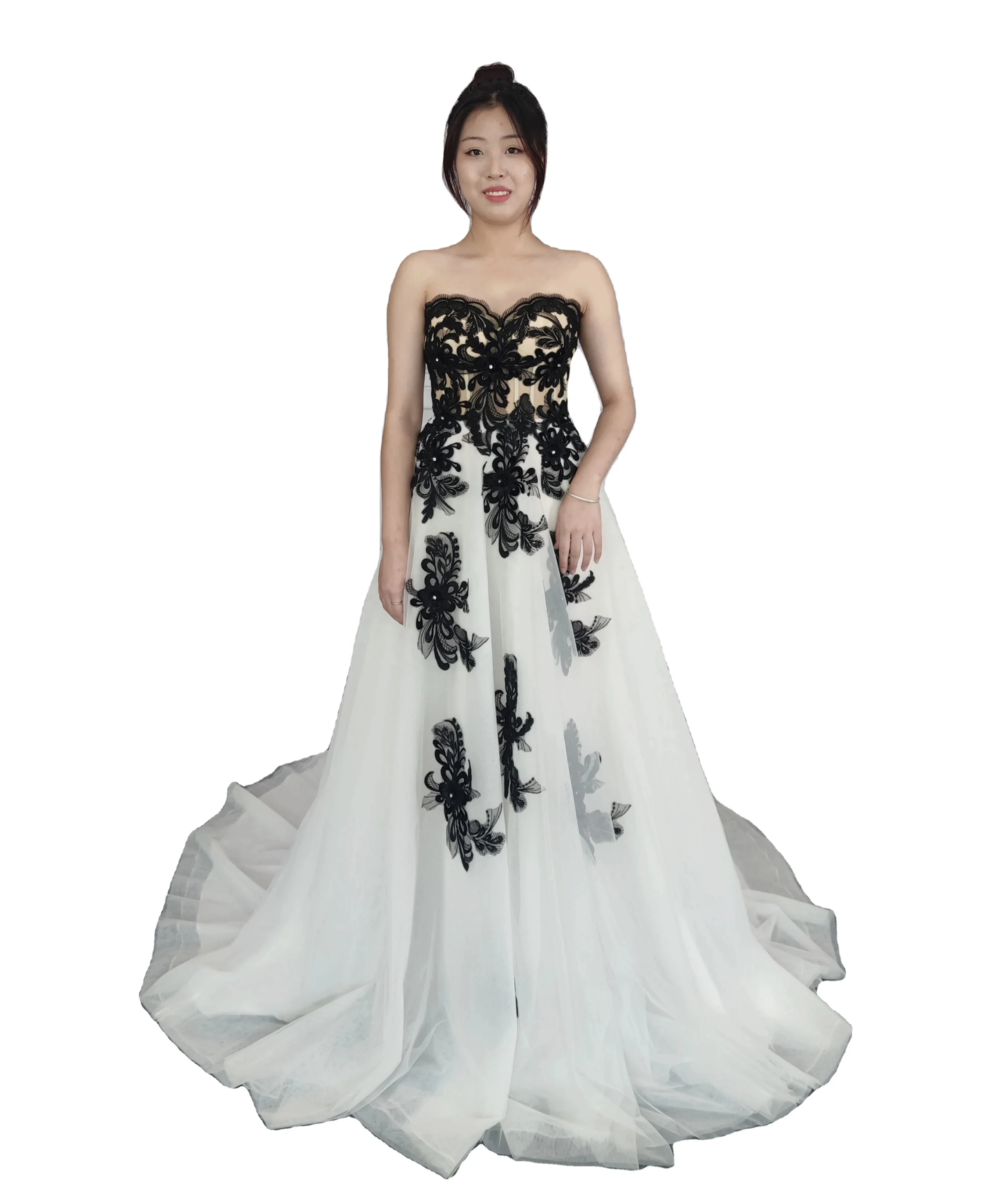 A line sweetheart strapless bridal dress for women wedding party new 2023