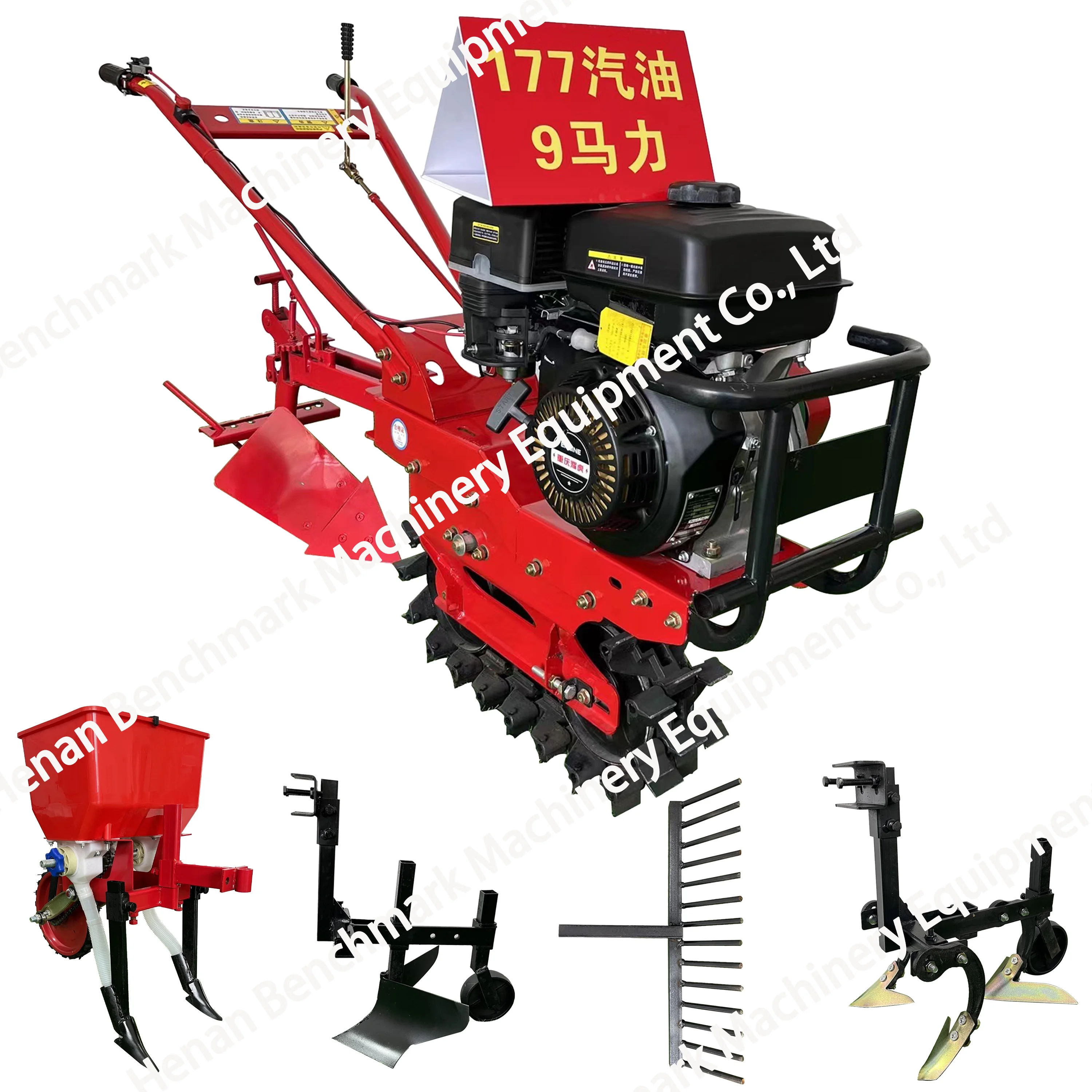 Mini Power Tiller Cultivator Hand Walking Tractor/Agricultural Machinery Factory