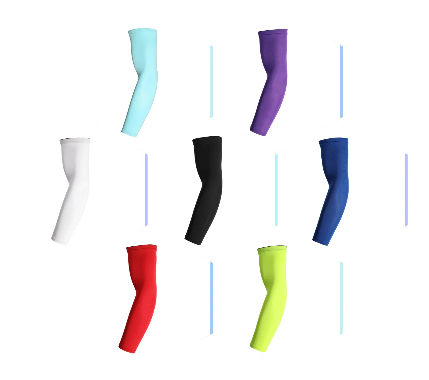 
Custom Elbow Protective Sport Compression Arm Sleeves For Cycling Running Fitness 