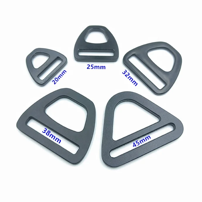 32mm 38mm 45mm aluminum metal triangle ring buckle for Dog collar or bag