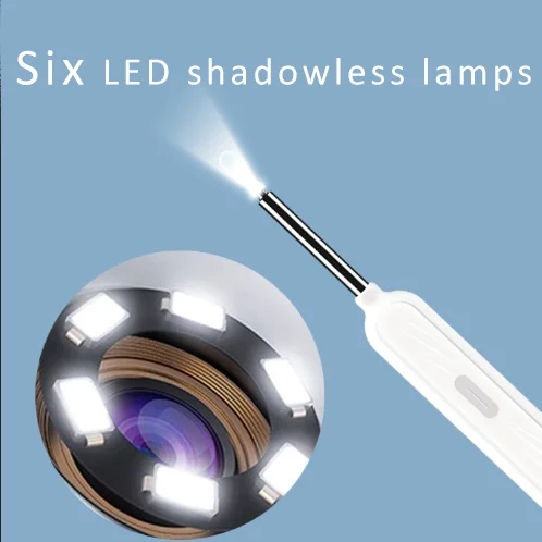Visual Ear Scoop - Ear Cleaning Tool with Mini Camera, Glowing Function, Magnified on Phone Screen, Microscope Effect
