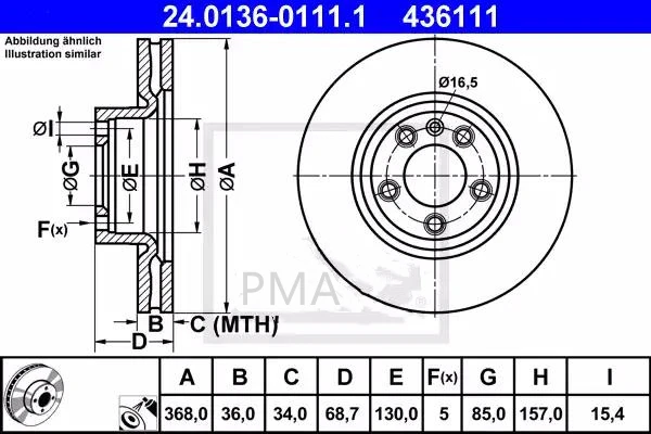 
OE SECOND-TIER SUPPLIER BRAKE DISC FOR PORSCHE CAYENNE (9PA) Turbo S 4.8T/TOUAREG(7LA, 7L6, 7L7) 4.2 V8 /95535140300/7L8615301A 